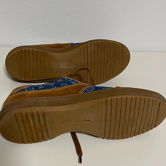 Louis Vuitton Denim Monogram Suede Sneakers - Size 9 (US 9.5) - Picture 11 of 13